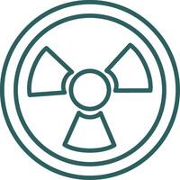 Nuclear Line Gradient Round Corner Icon vector