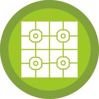 Floor Tiles Glyph Multi Circle Icon vector