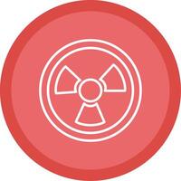 Nuclear Line Multi Circle Icon vector