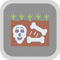 Extinction Flat Round Corner Icon vector