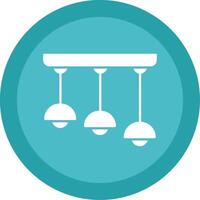 Ceiling Glyph Multi Circle Icon vector