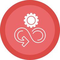 Responsible Consumption Glyph Multi Circle Icon vector