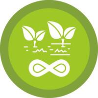 Sustainable Agriculture Glyph Multi Circle Icon vector