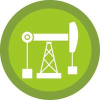 fósil combustible glifo multi circulo icono vector