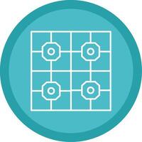 Floor Tiles Line Multi Circle Icon vector