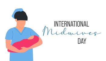 International Midwives day. 5 may. typography for greeting cards, banners or print. vector