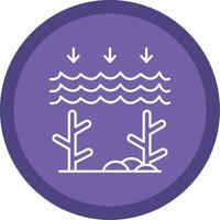 Ocean Acidity Line Multi Circle Icon vector