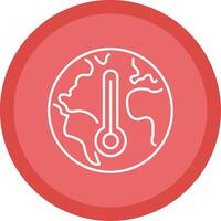 Climate Change Line Multi Circle Icon vector