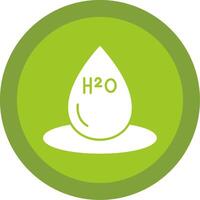 H2o Glyph Multi Circle Icon vector