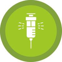 Syringe Glyph Multi Circle Icon vector