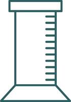 Graduated Cylinder Line Gradient Round Corner Icon vector