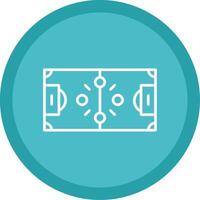 Football Strategy Line Multi Circle Icon vector