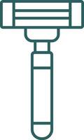 Razor Line Gradient Round Corner Icon vector