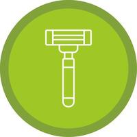 Razor Line Multi Circle Icon vector