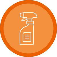 Cleaning Spray Line Multi Circle Icon vector
