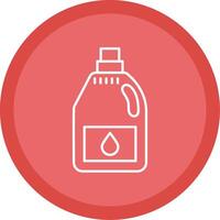 Detergent Line Multi Circle Icon vector