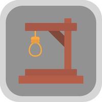 Gallows Flat Round Corner Icon vector