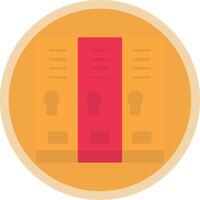 Locker Room Flat Multi Circle Icon vector