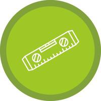 Level Tool Line Multi Circle Icon vector