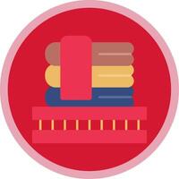 Blanket Flat Multi Circle Icon vector