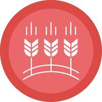 Wheat Glyph Multi Circle Icon vector