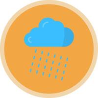 Rainy Flat Multi Circle Icon vector