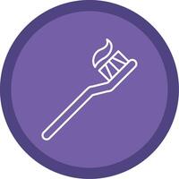 Toothbrush Line Multi Circle Icon vector