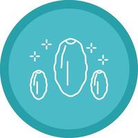 Dates Line Multi Circle Icon vector