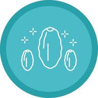 Dates Line Multi Circle Icon vector