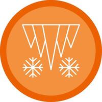 Icicle Line Multi Circle Icon vector