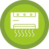 Air Conditioner Glyph Multi Circle Icon vector