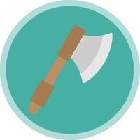 Axe Flat Multi Circle Icon vector