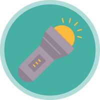 Torch Flat Multi Circle Icon vector