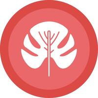 Monstera Glyph Multi Circle Icon vector