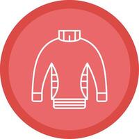 Sweater Line Multi Circle Icon vector