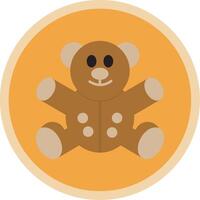 Bear Flat Multi Circle Icon vector