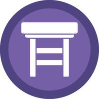 Stool Glyph Multi Circle Icon vector