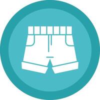 Shorts Glyph Multi Circle Icon vector