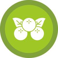 Berries Glyph Multi Circle Icon vector