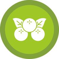 Berries Glyph Multi Circle Icon vector