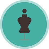 Mannequin Flat Multi Circle Icon vector