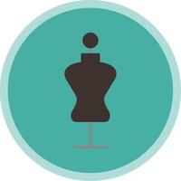 Mannequin Flat Multi Circle Icon vector