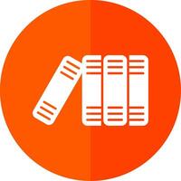Files Glyph Red Circle Icon vector