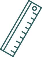 Ruler Line Gradient Round Corner Icon vector