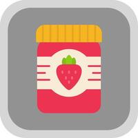 Jam Flat Round Corner Icon vector
