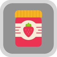 Jam Flat Round Corner Icon vector