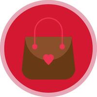 Purse Flat Multi Circle Icon vector