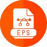 Eps Glyph Red Circle Icon vector