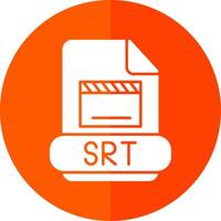 Srt Glyph Red Circle Icon vector