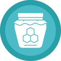 Honey Glyph Multi Circle Icon vector
